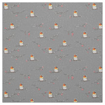 Robin und Schneemuster