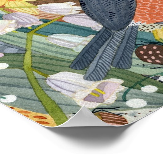 Robin und Spring Garden Poster (Ecke)