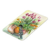 Robin und Tulips Magnet (Linke Seite)