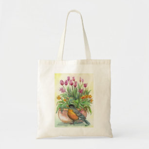 Robin und Tulips Tragetasche