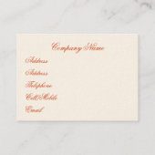 ROBIN VISITENKARTE (Rückseite)