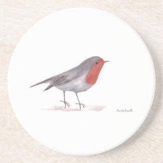 Robin Vogel Aquarell Winterfest Vintag Getränkeuntersetzer