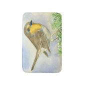 Robin-Vogel auf einer mattierten Wachposten Badematte (Vorderseite Vertikal)