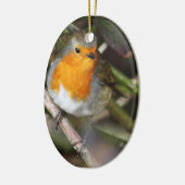 Robin-Vogel im Baum Keramikornament (Links)