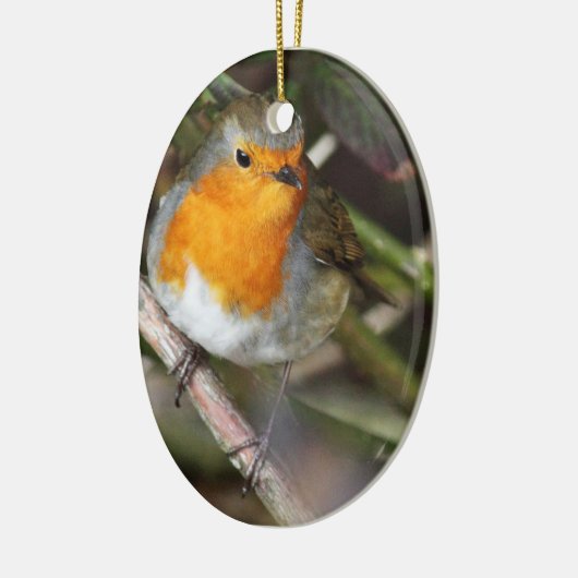 Robin-Vogel im Baum Keramikornament (Links)