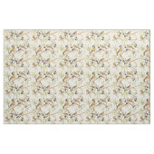 Robin-Vögel in Olivenzweigen Stoff (Fat Quarter (45,7 x 55,9 cm))