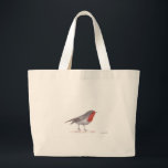 Robin-Vogel Jumbo Stoffbeutel<br><div class="desc">Robin-Vogel. Robin Aquarellmalerei. Vogelkunst. Poster; Tasse; Tasse. Wildnis.</div>