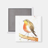 Robin-Vogel Magnet (Vorderseite/Rückseite)