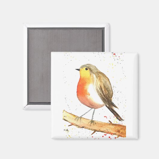 Robin-Vogel Magnet (Vorderseite/Rückseite)