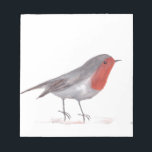 Robin-Vogel Notizblock<br><div class="desc">Robin-Vogel. Robin Aquarellmalerei. Vogelkunst. Poster; Tasse; Tasse. Wildnis.</div>