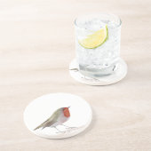 Robin-Vogel Sandstein Untersetzer (Seite)