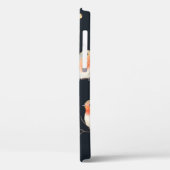 Robin-Vögel und Beerenrowan auf trockenen Zweigen, Case-Mate iPhone Hülle (Rückseite / Links)