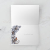 Robin Vogel Winterschnee Festlandschaft Weihnachte Karte (Innenseite)