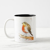 Robin-Vogel Zweifarbige Tasse (Links)