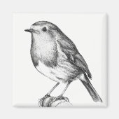 Robin Weihnachten Magnet (Vorne)