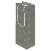 Robin Weihnachtsgeschenk Tasche Geschenktüte Für Weinflaschen (Vorderseite Schrägansicht)