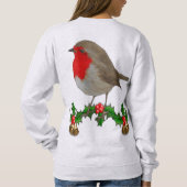 Robin-Weihnachtspullover-Art-Entwurf Sweatshirt (Rückseite)