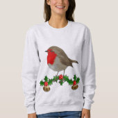 Robin-Weihnachtspullover-Art-Entwurf Sweatshirt (Vorderseite)
