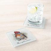 Robin Winter Delight, Brauch Glasuntersetzer (Schrägansicht)