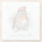 Robin Winter Delight, Brauch Glasuntersetzer (Rückseite)