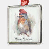 Robin Winter Delight, Brauch Ornament Aus Metall (Links)