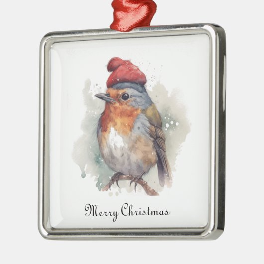 Robin Winter Delight, Brauch Ornament Aus Metall (Links)