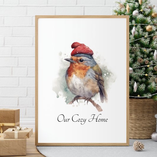 Robin Winter Delight, individuell Poster