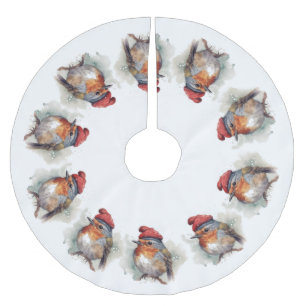 Robin Winter Delight Polyester Weihnachtsbaumdecke