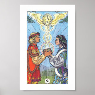Robin Wood Tarot - 2 Cups Poster