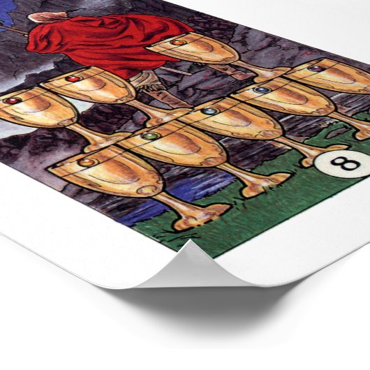 Robin Wood Tarot - 8 Cups Poster (Ecke)