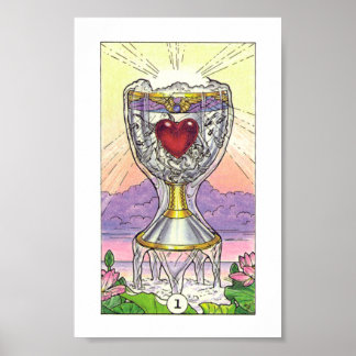 Robin Wood Tarot - As of Cups Poster
