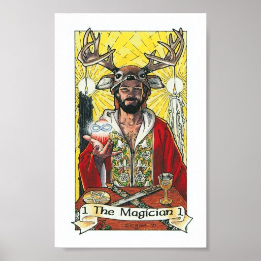 Robin Wood Tarot - Major 1 Magician Poster (Vorne)
