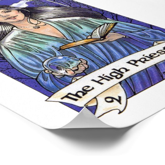 Robin Wood Tarot - Major 2 Die Hohepriester Poster (Ecke)