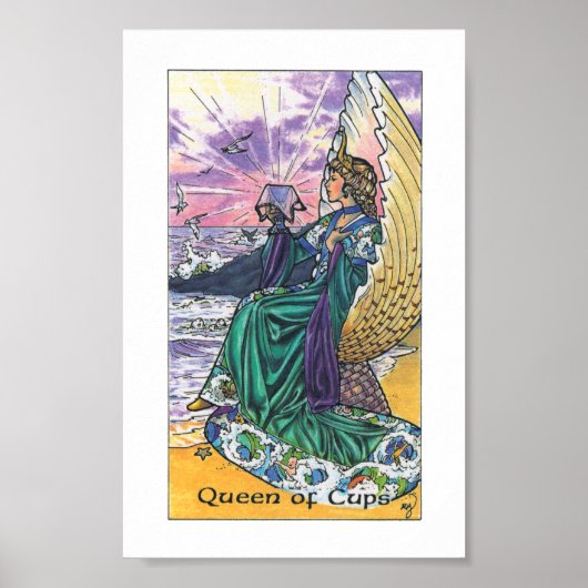 Robin Wood Tarot - Queen of Cups Poster (Vorne)