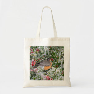 Robin zu Weihnachten Tragetasche