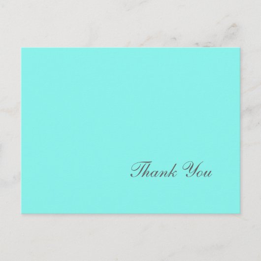 Robinblauer türkisblauer Wasserhauptblauer Hochzei Postkarte (Vorderseite)