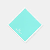 Robinblauer türkisblauer Wasserhauptblauer Hochzei Serviette (Ecke)