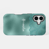 Robinei-Grün iPhone 16 Hülle (Rückseite (Horizontal))