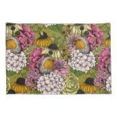 Robinen im Garten 2 Kissenbezug (Rückseite-Rechts)