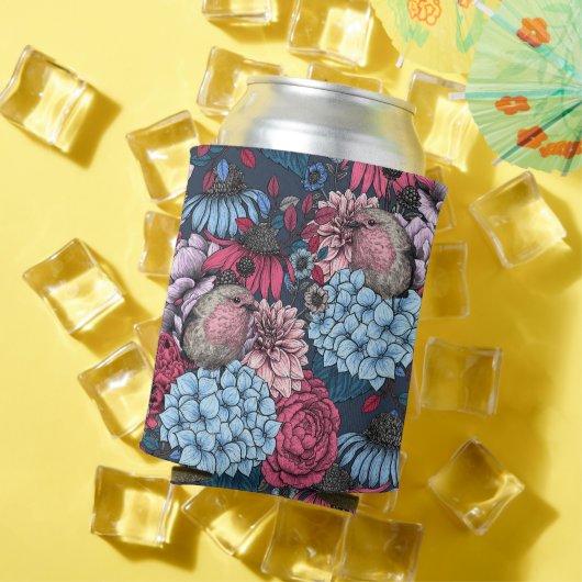 Robinen im Garten 3 Dosenkühler (In Situ Sommer)