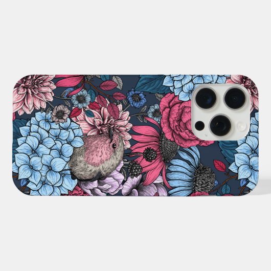 Robinen im Garten 3 iPhone Hülle (Rückseite (Horizontal))