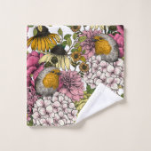 Robinen im Garten Badhandtuch Set (Waschlappen)