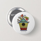 Robinen mit Blueberries und Birthaus Button (Vorne & Hinten)