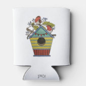 Robinen mit Blueberries und Birthaus Dosenkühler (Rückseite)