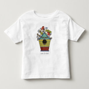 Robinen mit Blueberries und Birthaus Kleinkind T-shirt