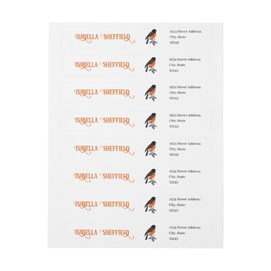 Robinen und Blume (Bogen)