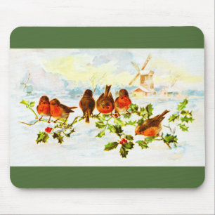 Robinen und heilig mousepad