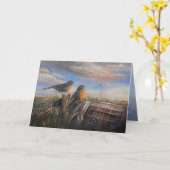 Robins 5 x 7" karte (Gelbe Blume)