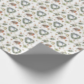 Robins and Flowers Geschenkpapier (Ecke)