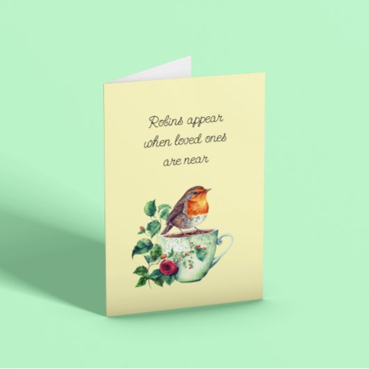Robins Appear Sympathy Card Karte